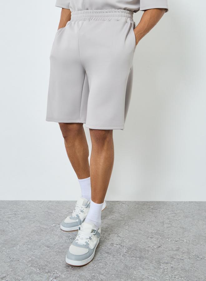 Styli Men Grey Boxy Fit Shirt and Shorts Co-Ords - Image 3